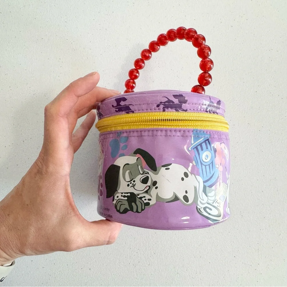 Rare 90’s Disney Purple 101 Dalmatians Mini bag with beaded handle